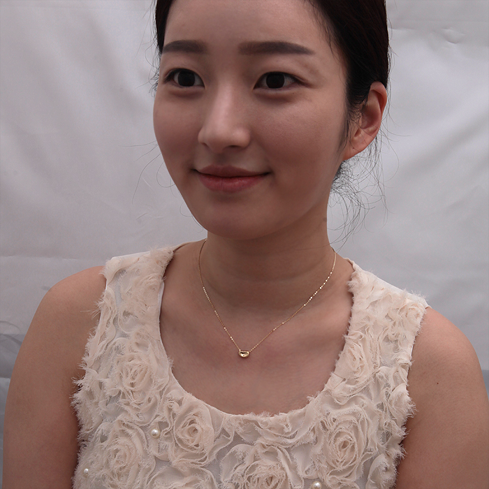 Heart simple necklace 10878